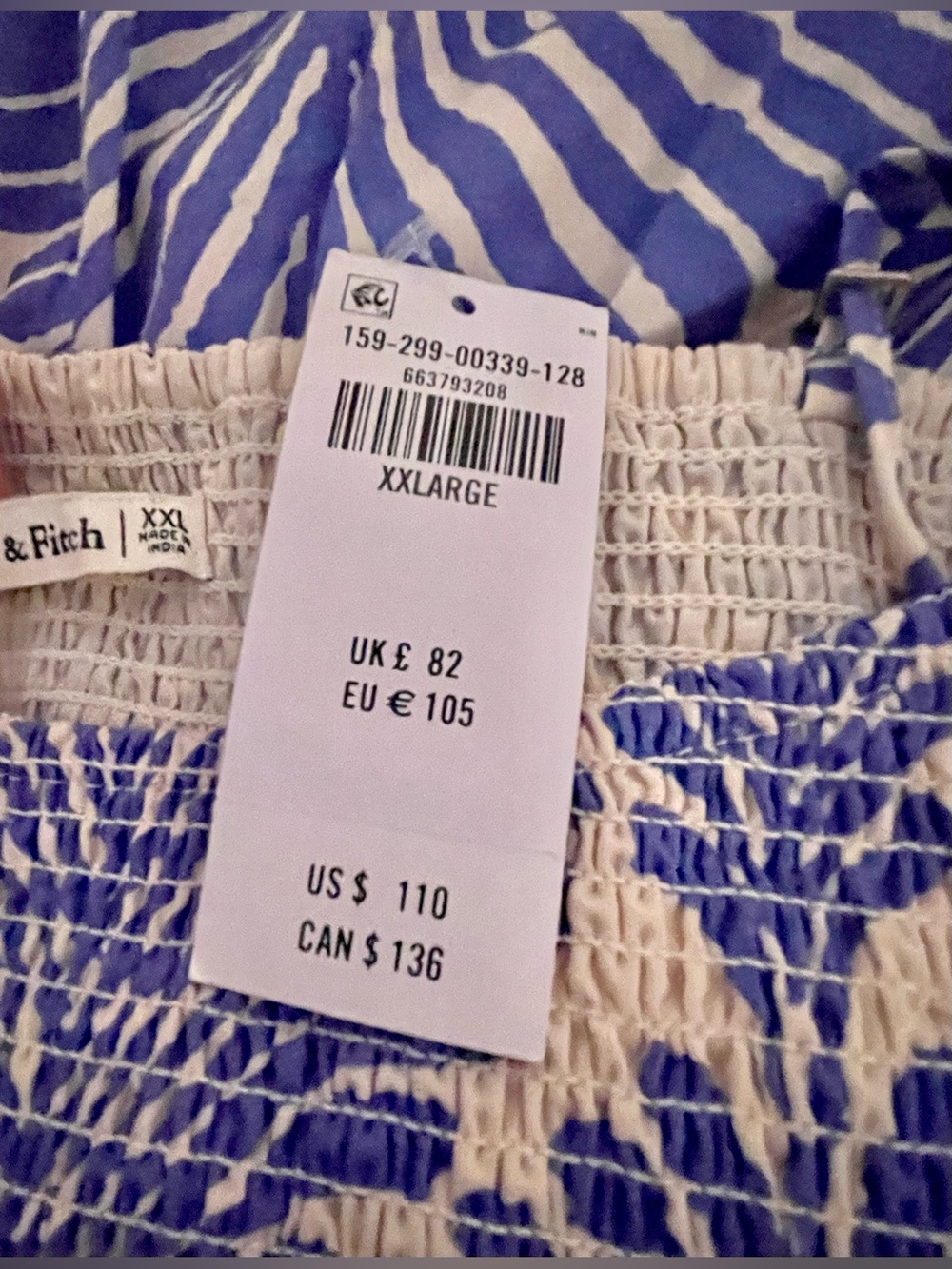 Abercrombie and Fitch
Smocked Tank Maxi Dress
SIZE XXL NWT
Fits 18/20-1st Pic - Picture 2 of 15